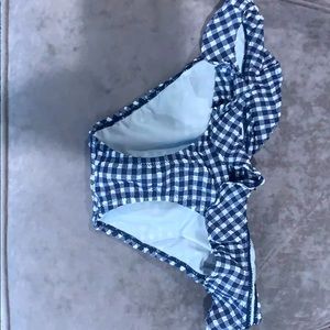New Jcrew Ruffle gingham bikini bottoms!! Size S.